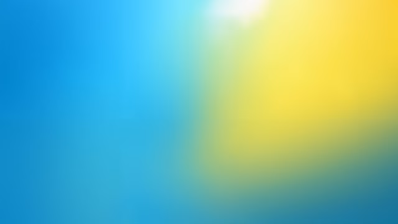 A tranquil gradient blur transitioning from blue to yellow, evoking serenity.