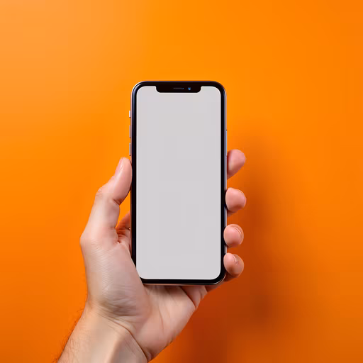 Hand Holding Smartphone
