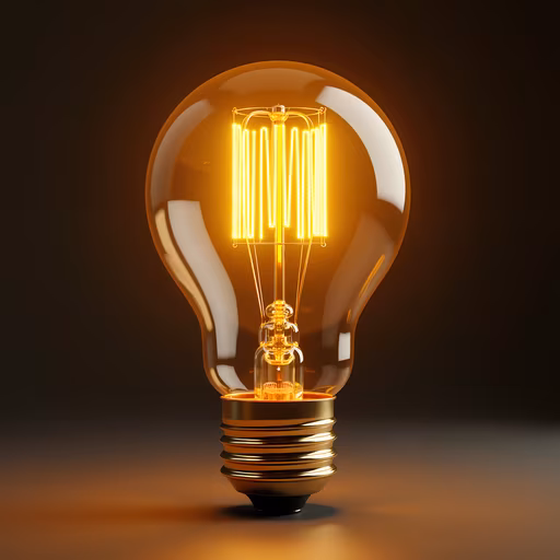 Illuminated Light Bulb
