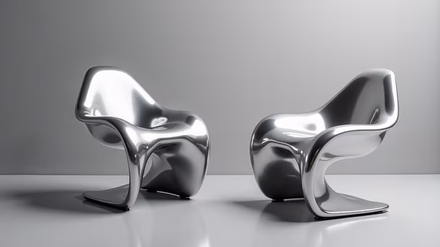 Metallic Chairs - Illustration