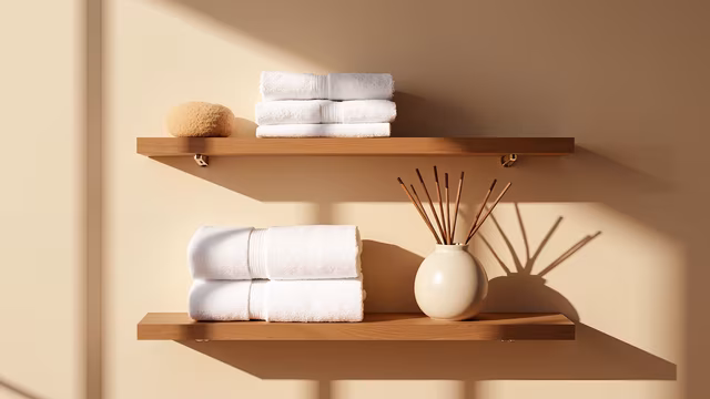 Minimalist Bathroom Shelves