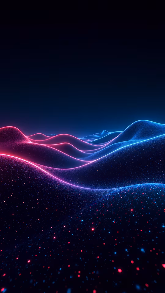 Neon Landscape Illustration
