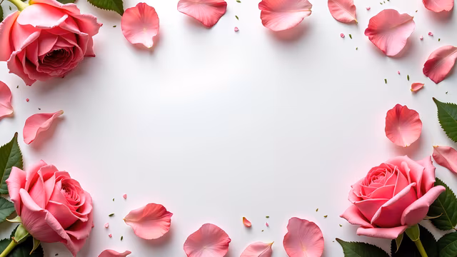 Pink Roses Frame