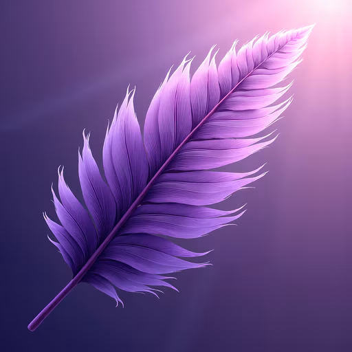 Purple Feather Illustration