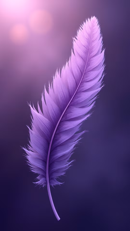 Purple Feather Illustration
