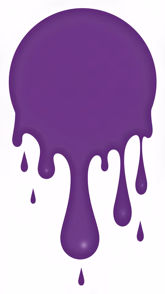 Purple Paint Drip Illustration