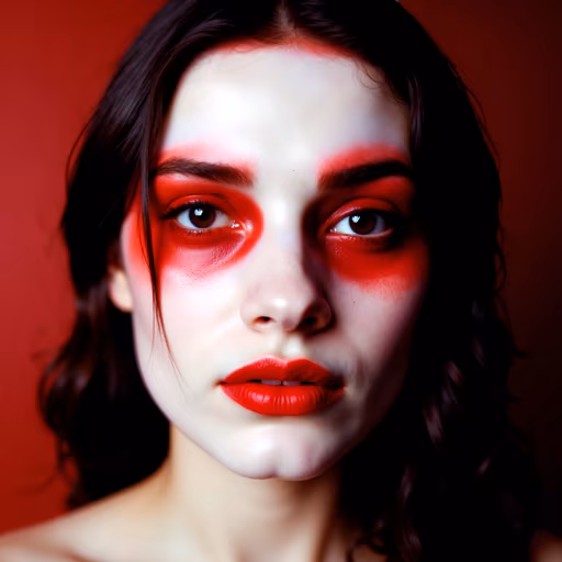 Red Shadows Portrait