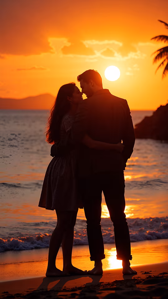 Romantic Sunset Embrace