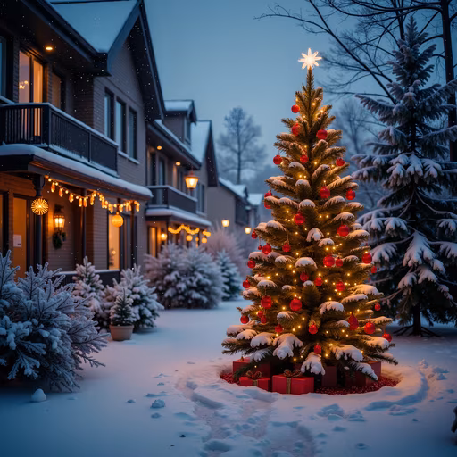 Snowy Christmas Tree