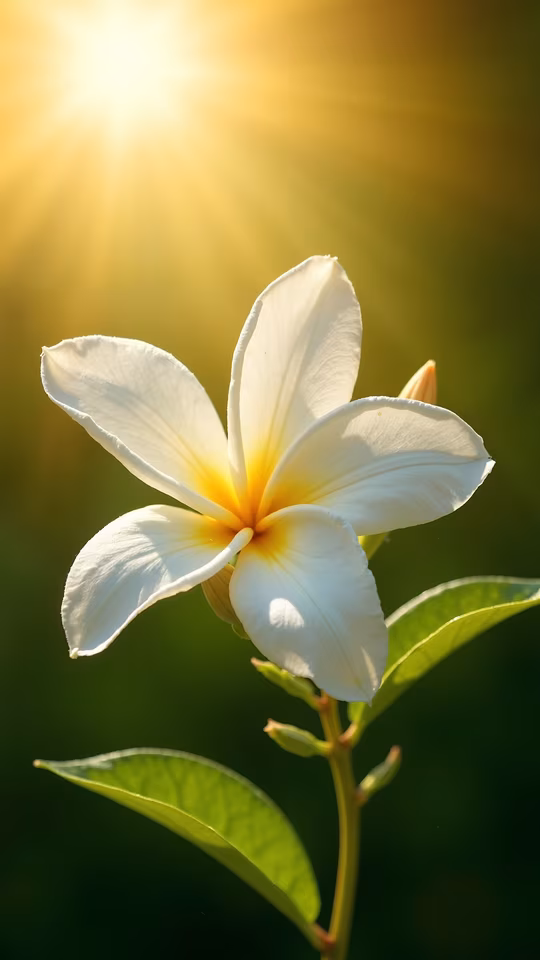Sunlit Frangipani