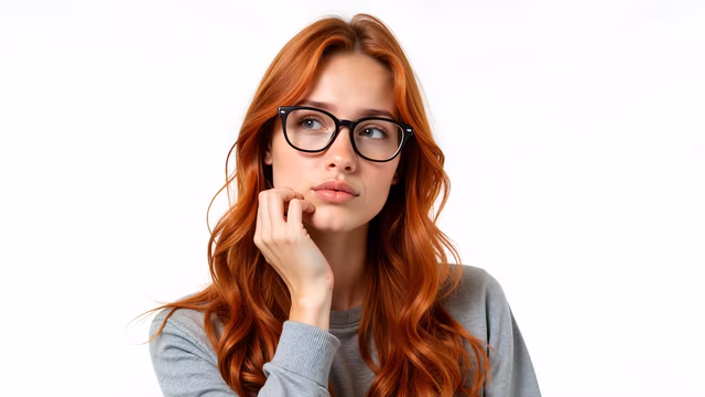 Thoughtful Redhead Portrait