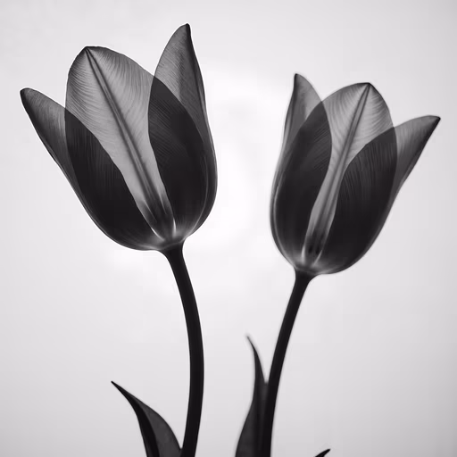 Tulips in Monochrome