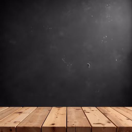 Wooden Floor Against Dark Wall