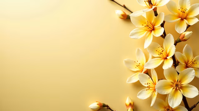 Yellow Flowers Illustration