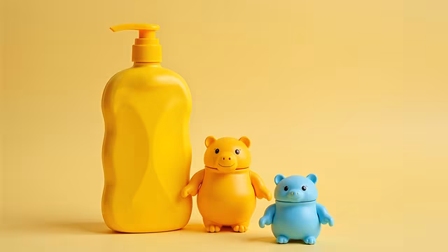 Yellow Soap Bottle and Bears