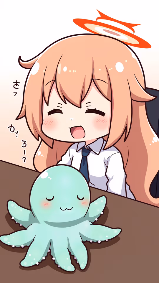 Angel Girl with Octopus