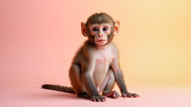 Baby Monkey Portrait