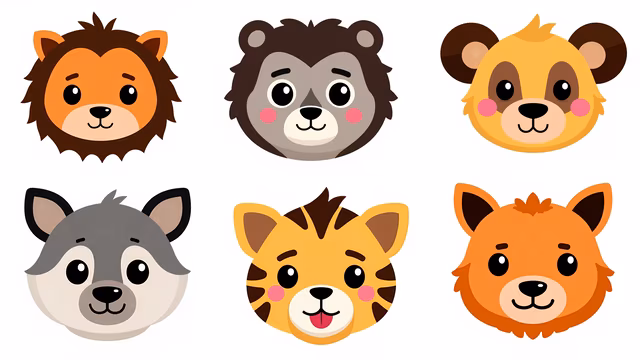 Cartoon Animal Faces