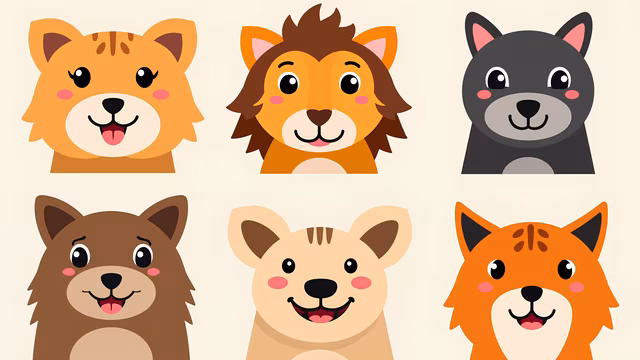 Cartoon Animal Faces