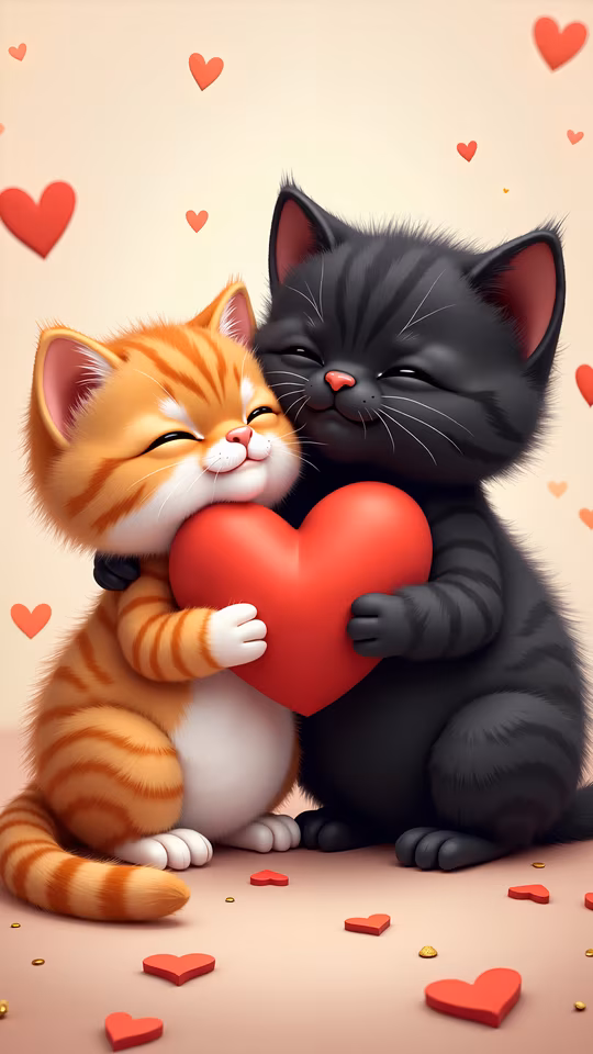 Cuddly Cats in Love