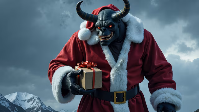 Devil Santa Illustration
