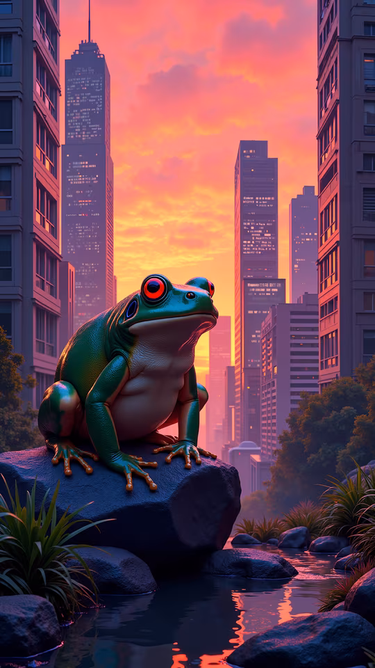 Frog in the City