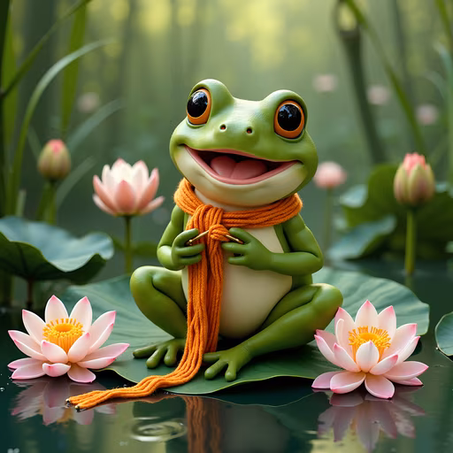 Frog Knitting