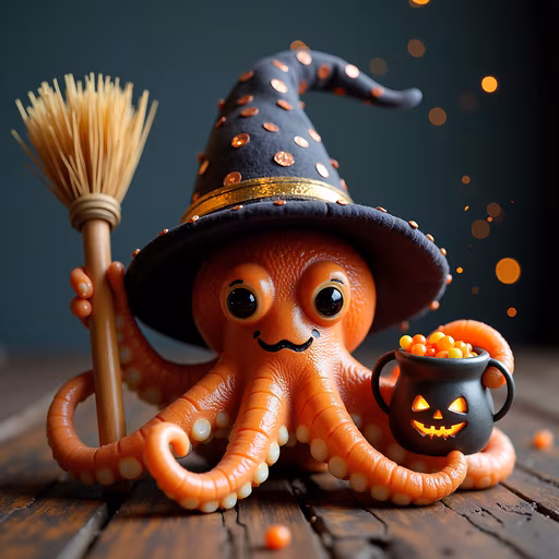 Halloween Octopus Witch