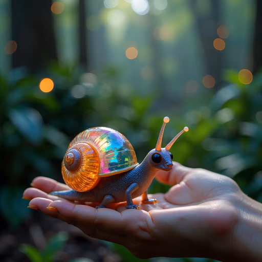 Iridescent Snail