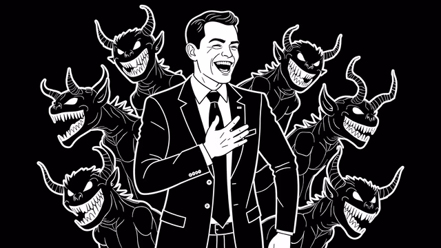 Laughing Devil Illustration
