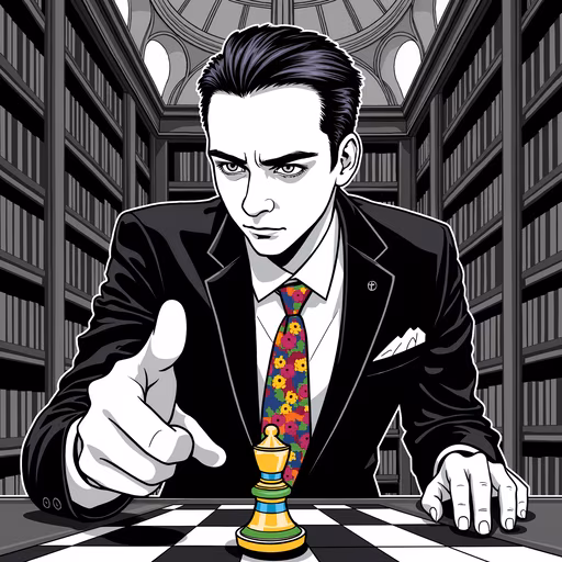 Man Playing Chess