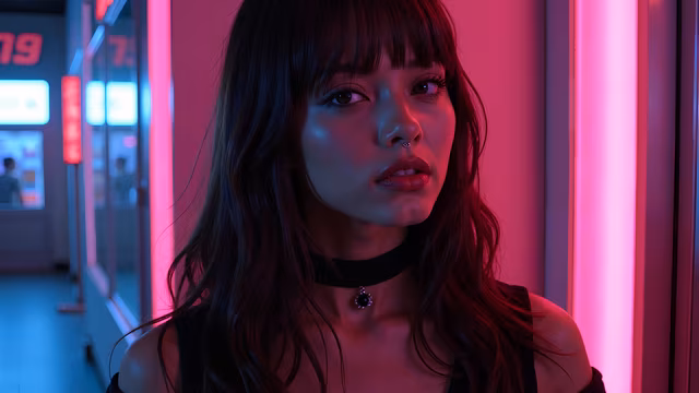 Neon Nights Portrait