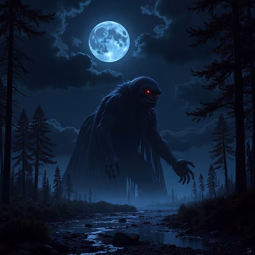 Night Werewolf Illustration