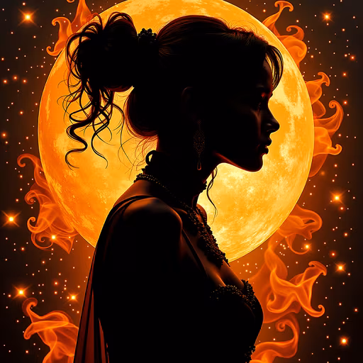 Silhouette Moon
