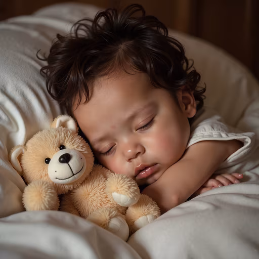 Sleeping Beauty with Teddy Bear