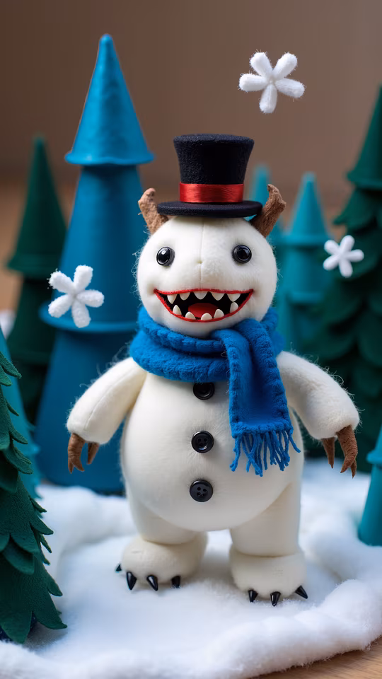 Snowman with Horns