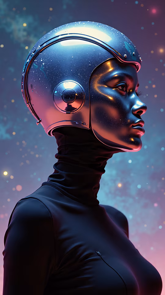Space Helmet Illustration