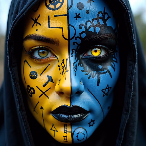Split Face Art