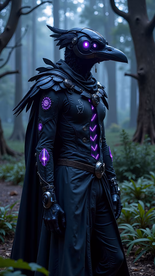 Steampunk Raven