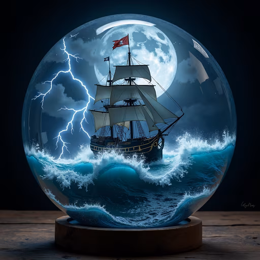 Stormy Sailing Globe