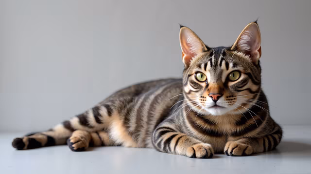 Striped Cat Portrait