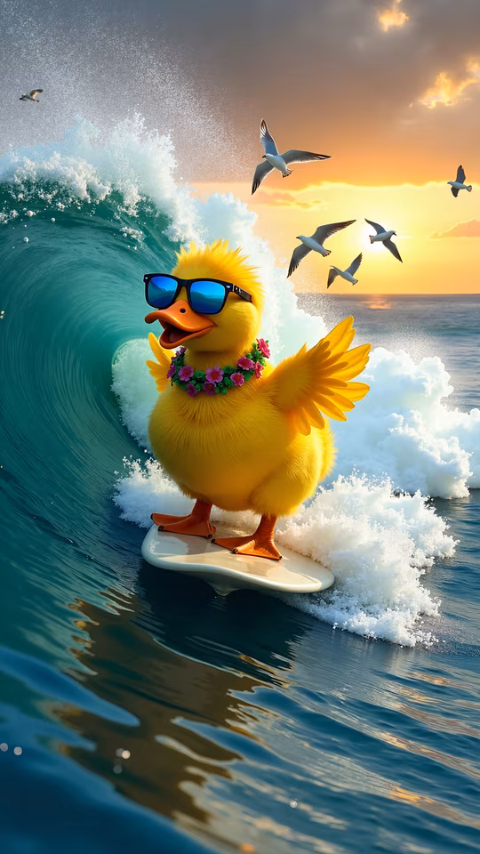 Surfing Duck