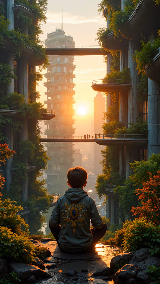 Urban Oasis Illustration