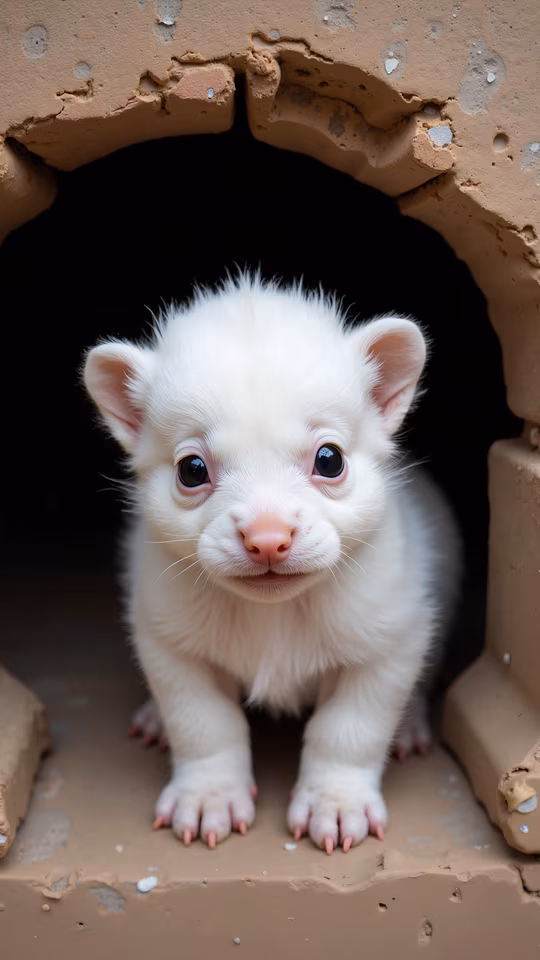 White Ferret Peek