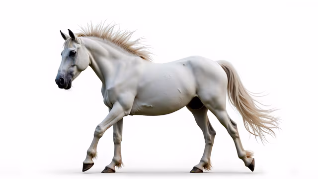 White Horse in Motion