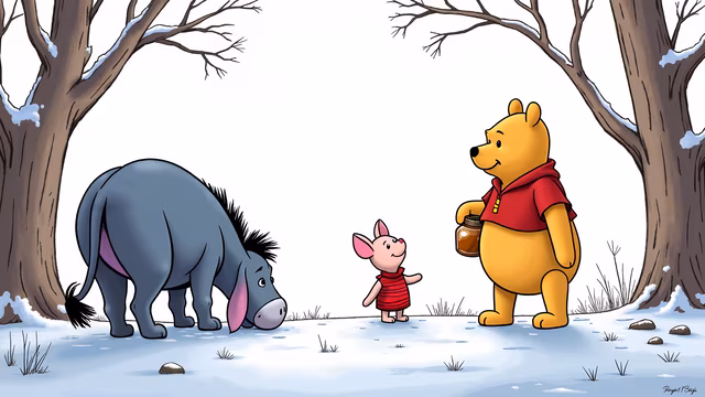 Winnie the Pooh and Friends in Winter