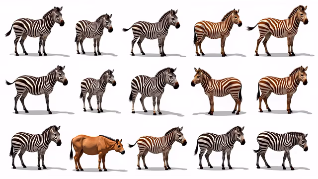 Zebras: Illustrative Collection