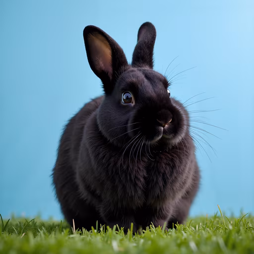 Black Rabbit Portrait