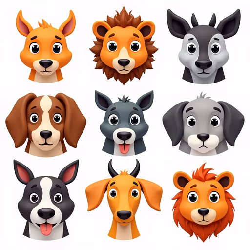 Cartoon Animal Faces