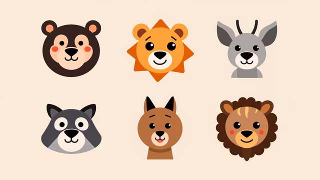 Cartoon Animal Faces